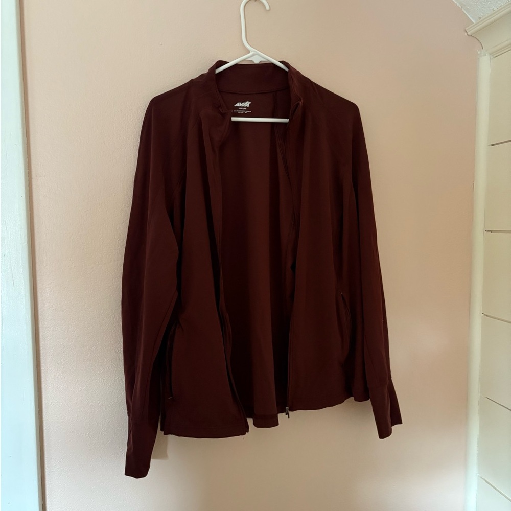 Avia Burgundy Zip-Up Jacket